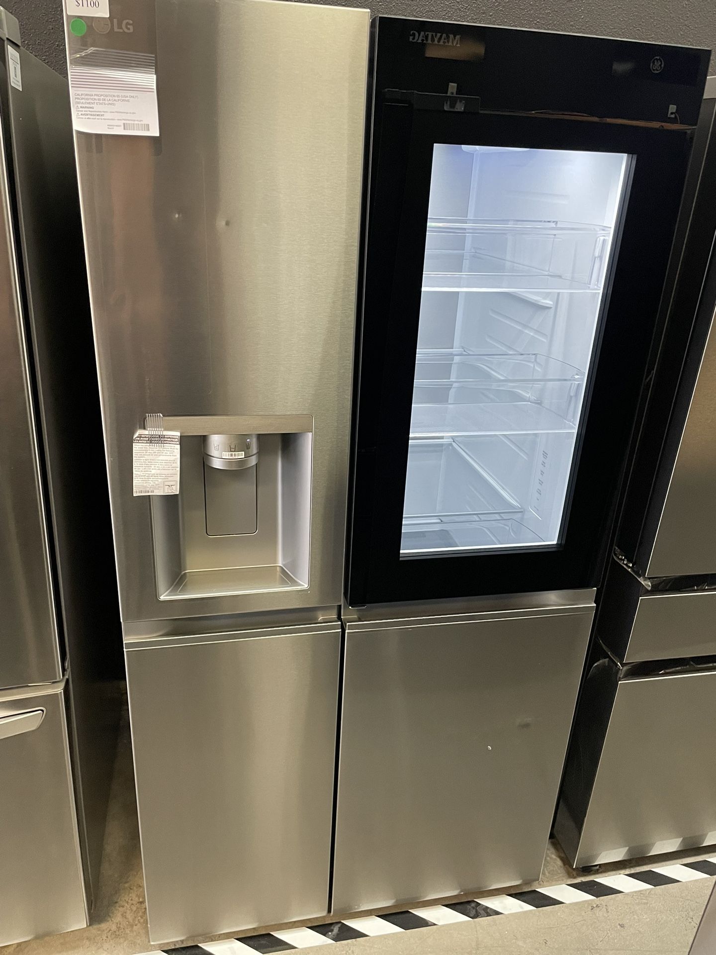 LG Side By Side InstaView Refrigerator With Craft Ice