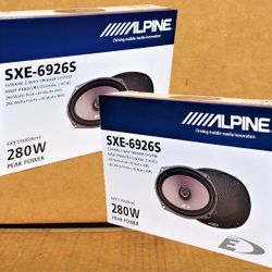 Alpine Car Speakers E-Series 6"x9" 2 Sets 2-Way Coaxial System 560 Watts Package 🚨 Payment Options Available 🚨 No Credit Needed 🚨