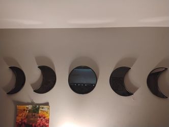 Moon phase mirror