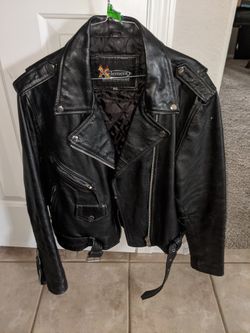 Xelement woman's leather jacket