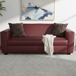 New Faux Leather Sofa 🛋️ Delivery Available 