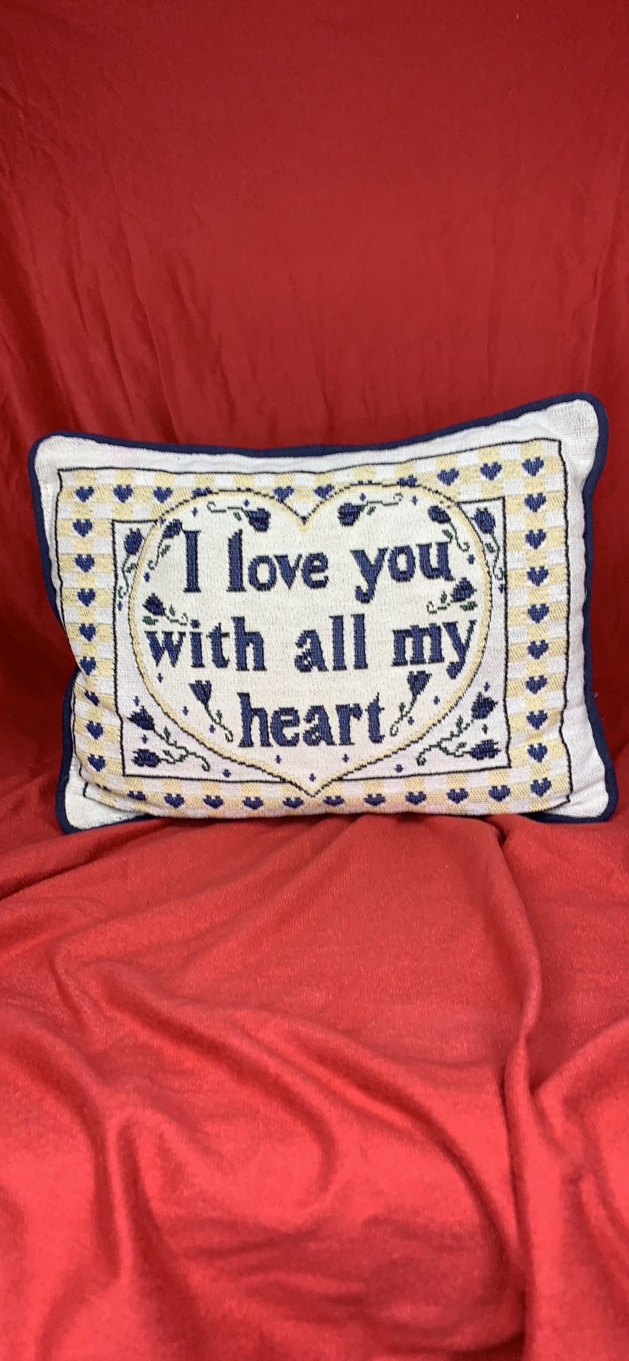 Brand New Pillow “I love you with all my heart “