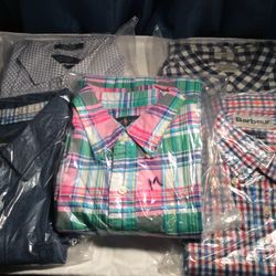 5 “High End” Mens Size Medium Dress Shirts - All In Excellent Condition No Signs Of Wear or Damage