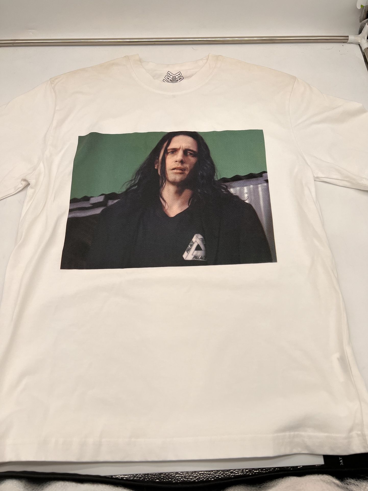 PALACE Wise Up FW19 2019 James Franco Tri-Ferg T Shirt White Large New Tee
