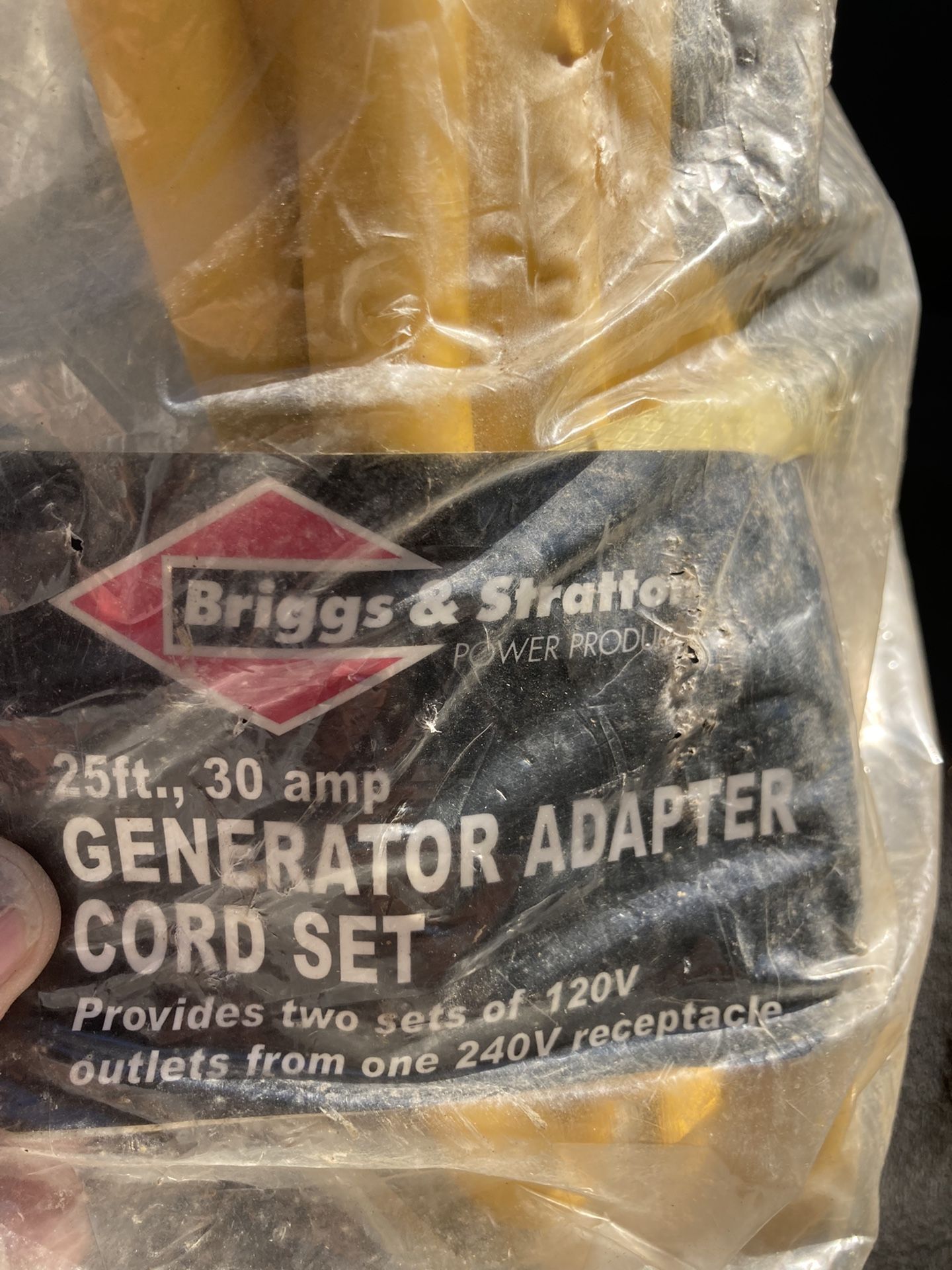 Briggs Stratton 30 Amp Generator cord set