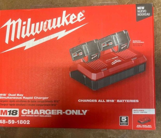 Dewalt Dual Simultaneous Rapid Charger New