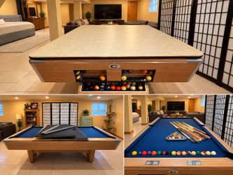Gandy "Big G" 8-Foot Slate Pool Table w/ Custom Cover - $800