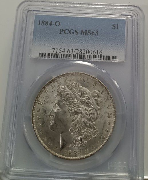 1884-0  Morgan Silver Dollar PCGS MS63  