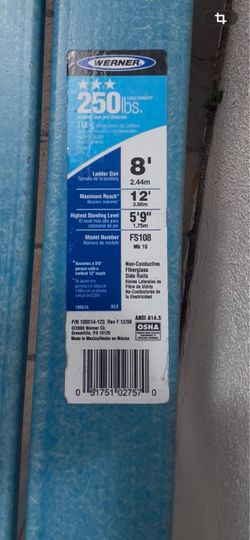 Werner 8ft Fiberglass Step Ladder 250lb