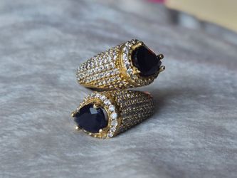 Handmade 2 Tone Turkish Ring 925 Sterling Silver and Bronze (U.S Size 6)