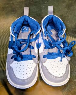 Toddler Air Jordan Retro Grey/White/True Blue S