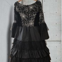 Gothic Spider Widow Costume Halloween t7-8