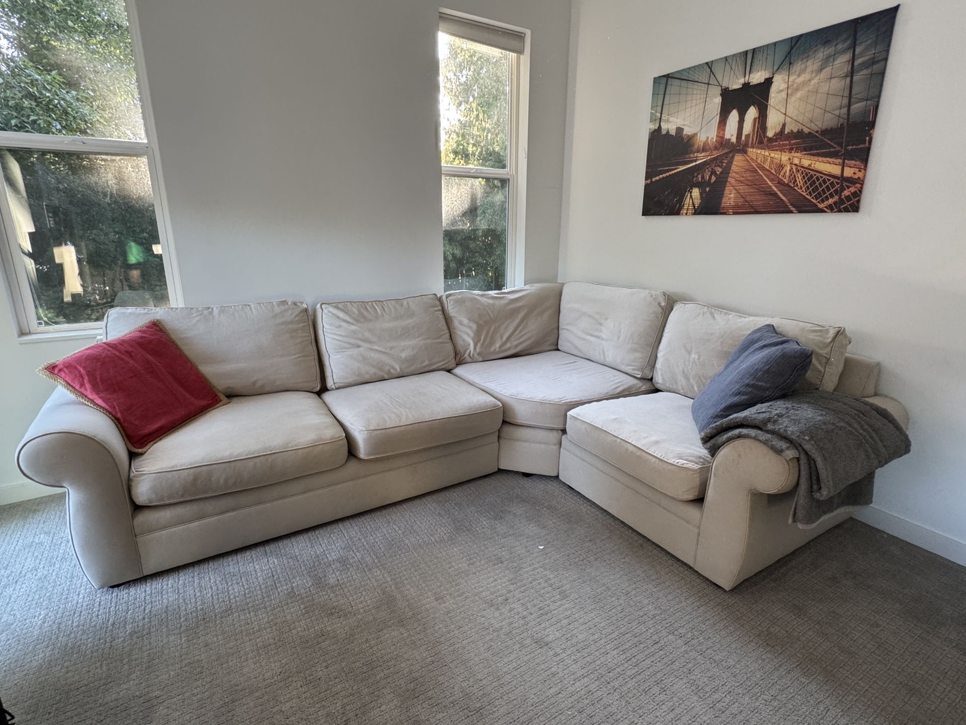 L Shape Sectional Sofa (Pottery Barn)