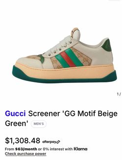 Gucci chunky bottom green size 42