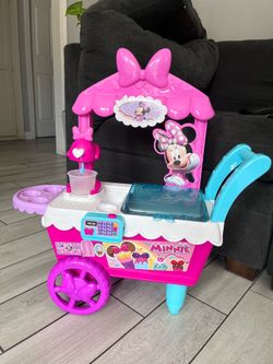 Disney Junior Minnie Mouse Ice Cream Cart – Great Condition 🍦🎀