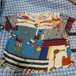 Bedazzled Sailor Beach Style Top