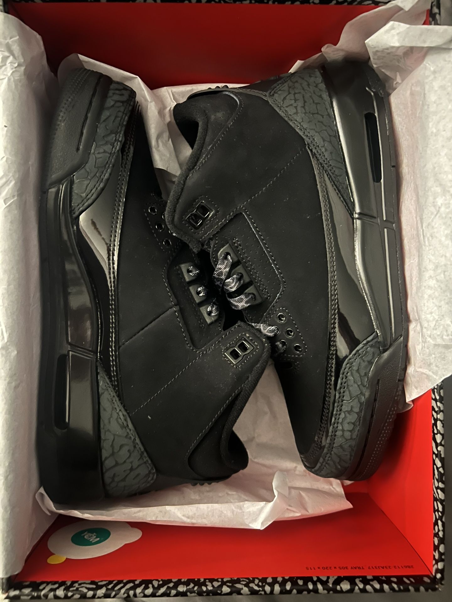 Jordan 3 Black Cat 7y