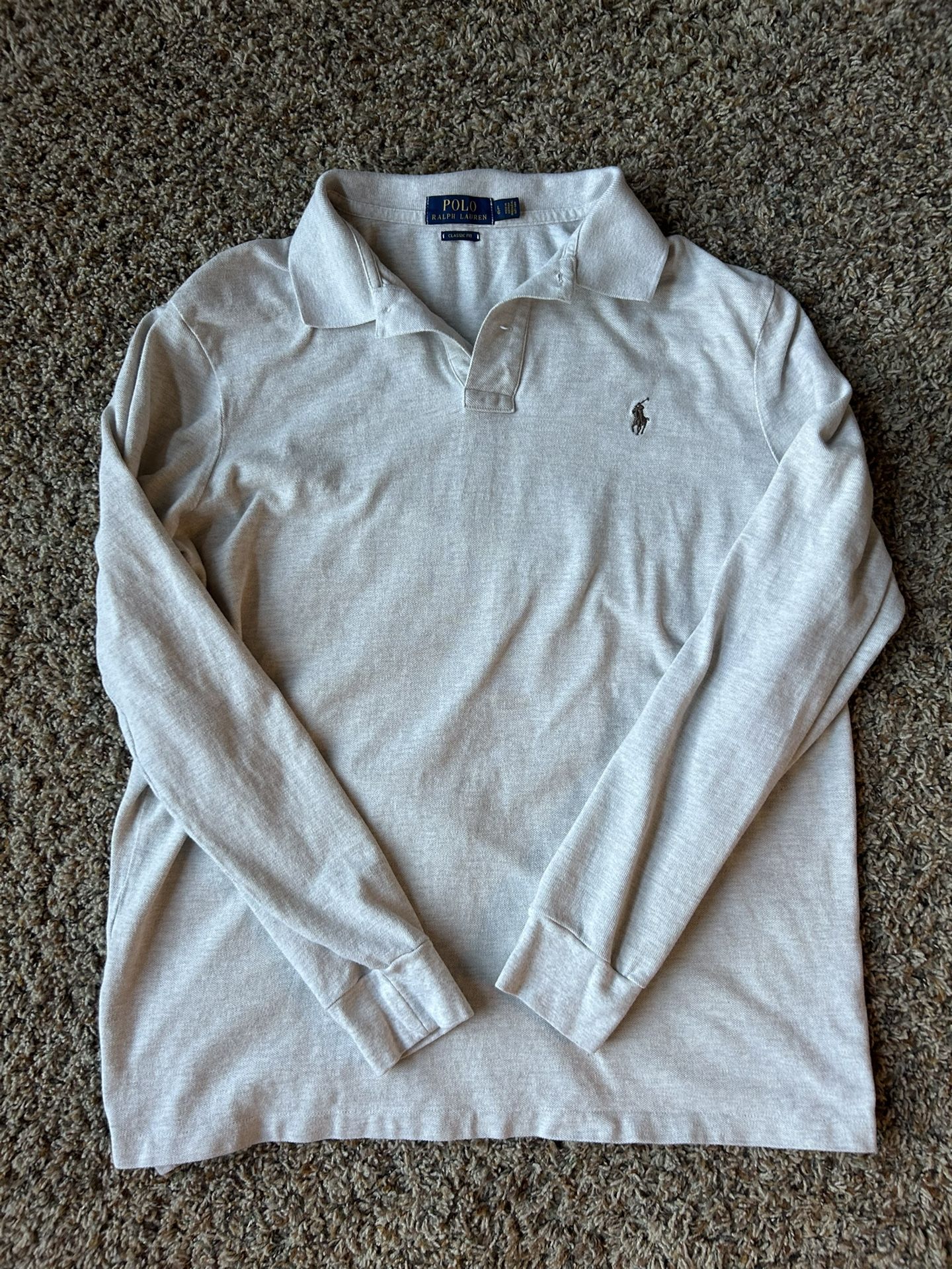 Men's Polo Ralph Lauren Classic Fit Soft Cotton Long-Sleeve Polo Shirt, Size Large
