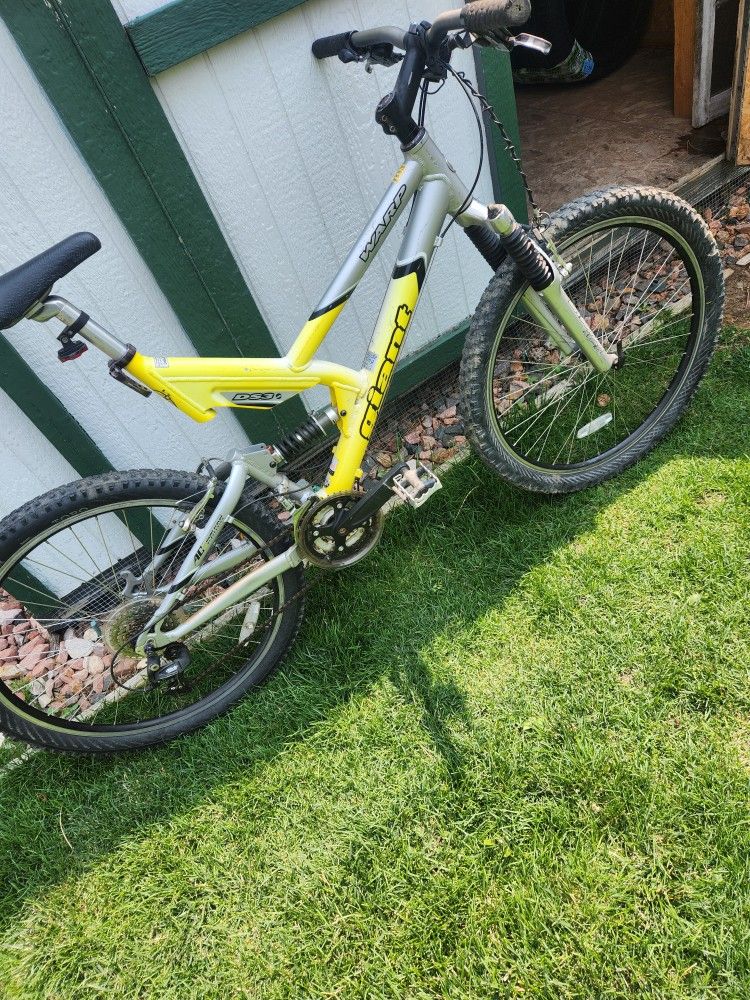Men s Large Full Suspension Mountain Bike Vintage Giant Warp DS3 Good Shape for Sale in Westminster CO OfferUp