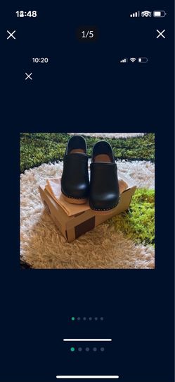Swedish Black Vegan Clogs--Brand New!