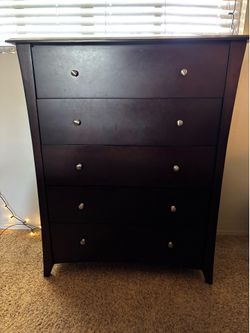Dresser - dark wood, good condition
