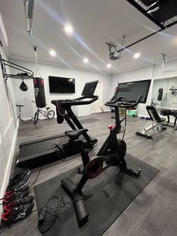 Pelaton bike and treadmill available