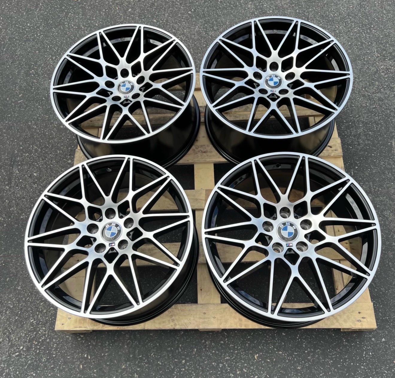 NEW SET 19 INCH BMW M4 COMP PERFORMANCE 666M STYLE WHEELS RIMS 19X8.5 ...