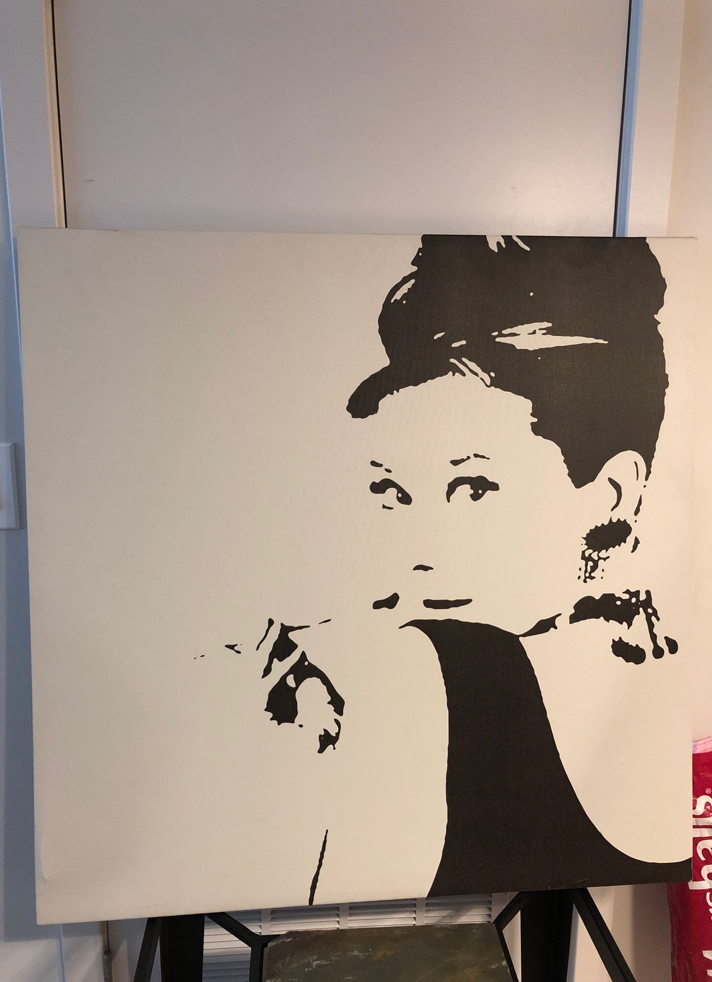 Large Audrey Hepburn Canvas