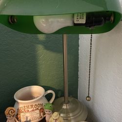 Green Bank Lamp Vintage