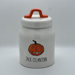 Rae Dunn Halloween JACK O'LANTERN Canister