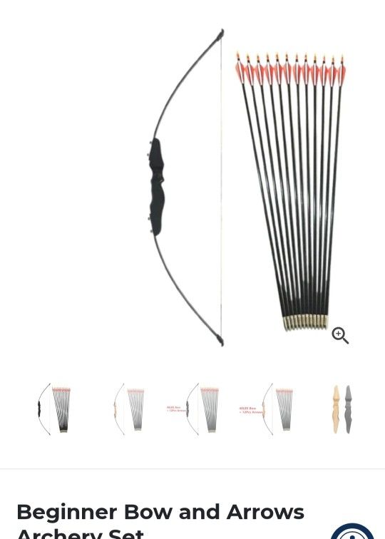 Brand New Bow And Arrow Archery Beginner Set