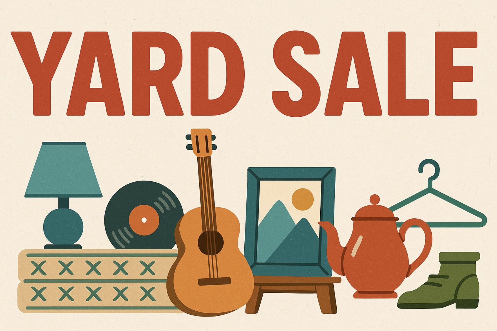 YARD SALE TODAY! Everything Must Go!
