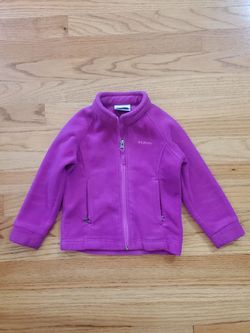 3T Girl Columbia Fleece Zip Up Jacket