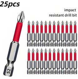 25-Piece S2 Impact Resistant Phillips Drill Bit Set