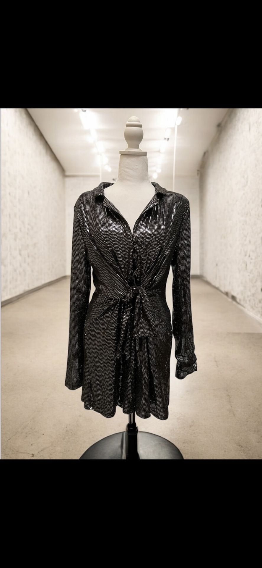 Black Shimmery Dress Size Large 