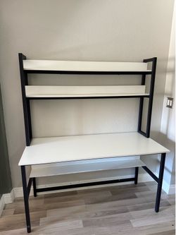 Desk / Vanity with shelving
