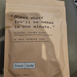 Frank Body Original Coffee Scrub. New