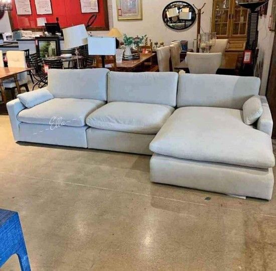 Elyza Linen Sectional 3 Piece With Chaise $10 Down Payment And Financing Available