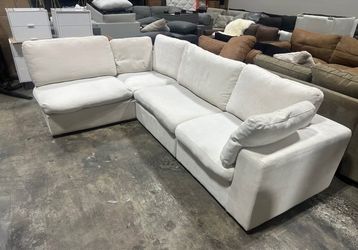 Cloud Modular Sectional – Alabaster | Down Feather Cushions