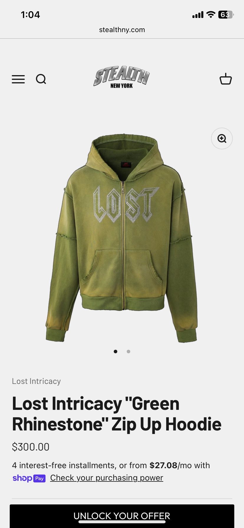 Lost Intricacy Slightly Used Size L