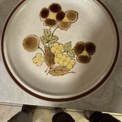 Floral Expression Heart side Stoneware Foliagetime