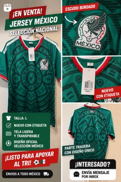 Playeras de México, tallas M y L