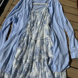 2 Items ( Gorgeous Dress+ Cardigan)