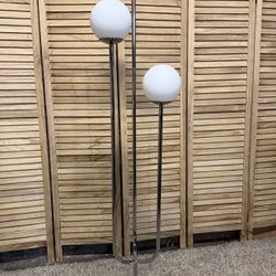 Chrome And Glass Floor Lamp