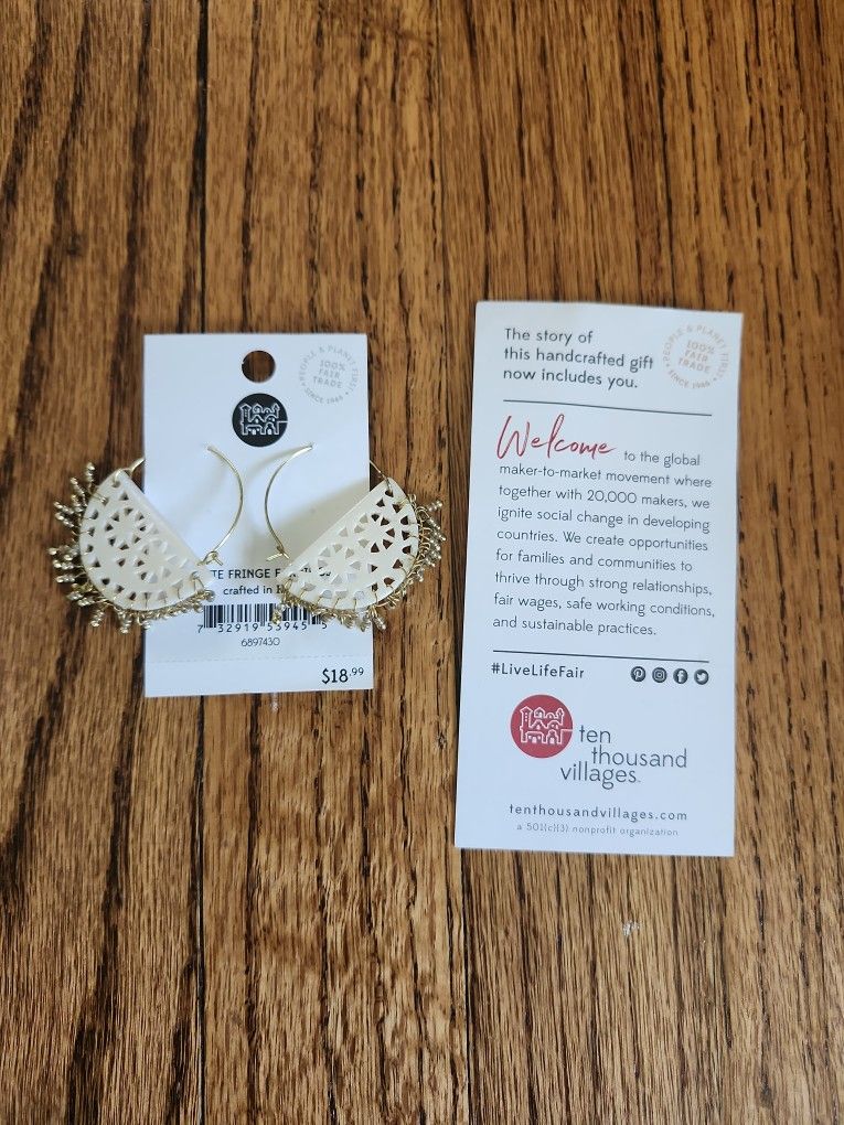 NEW Earrings Fair Trade Handmade