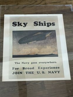 Vintage U.S. Navy Posters – Military Aviation Ships WWI Style (Bundle Deal)