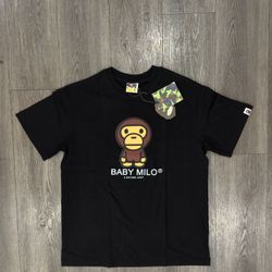 BAPE X BABY MILO GRAPHIC TEE (M)