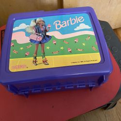 Barbie Lunch Box And Thermos 