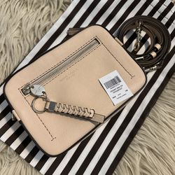 Henri Bendel Crosby Mini Zip Crossbody Purse - Toasted Almond - Rare