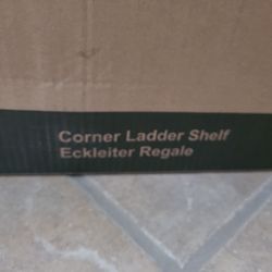 NEW-Beautiful  CORNER LADDER  SHELF